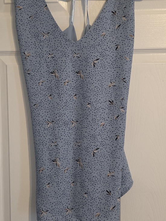 Penningtons Tops - Light Blue Floral V-Neck Slip Dress
